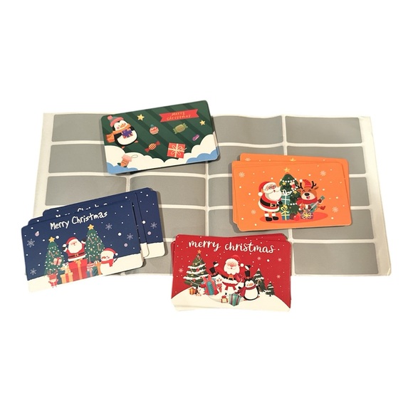 Festive Christmas Scratch Cards Set 40 Count - Picture 6 of 7